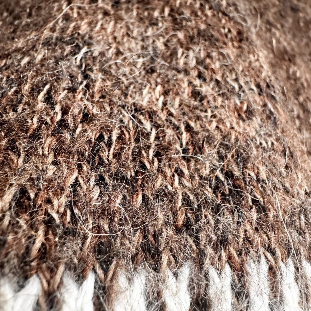 Ethnic Alpaca Wool Blend Handmade Sweater S - Picture 6 of 6
